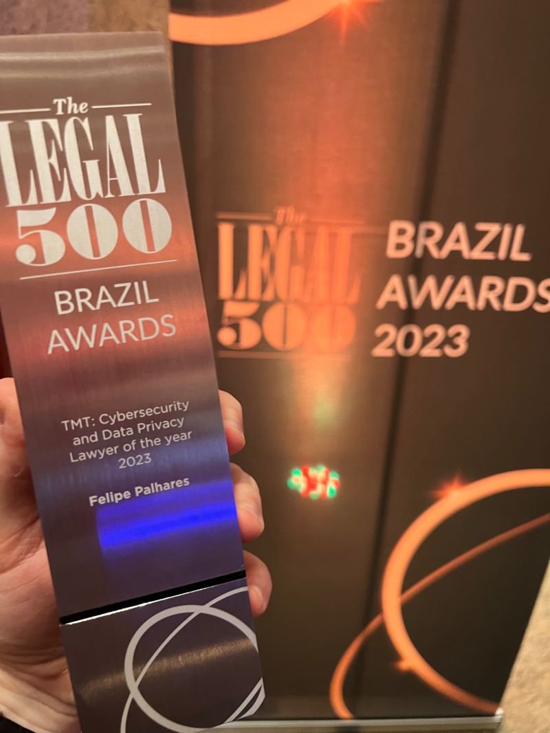 Felipe Palhares é reconhecido como Lawyer of the Year em Proteção de Dados no The Legal 500 Brazil Awards 2023