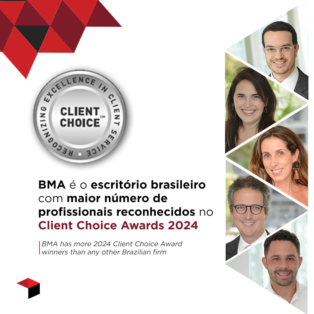BMA é o escritório com o maior número de profissionais reconhecidos no Client Choice Awards 2024