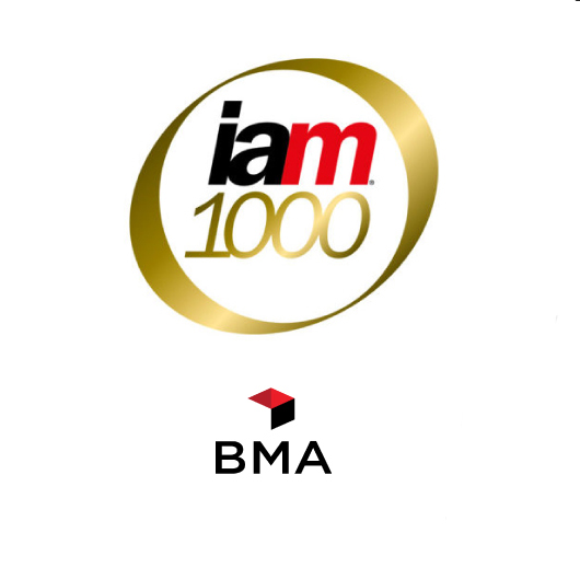 BMA is highlighted by IAM Patent 1000
