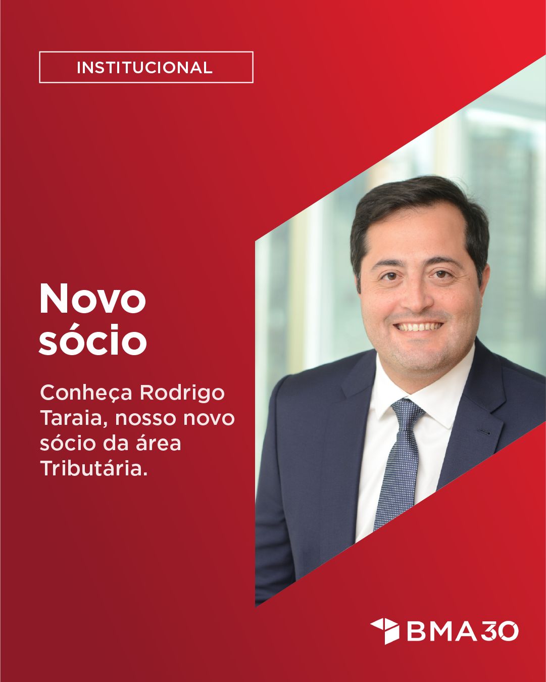 Rodrigo Taraia D´ISep é o novo sócio da área de Tributário do BMA!