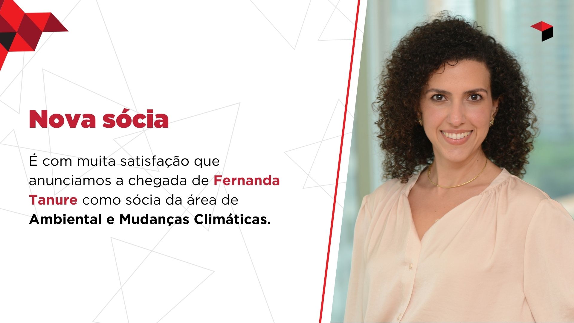 Nova sócia de Direito Ambiental e Mudanças Climáticas